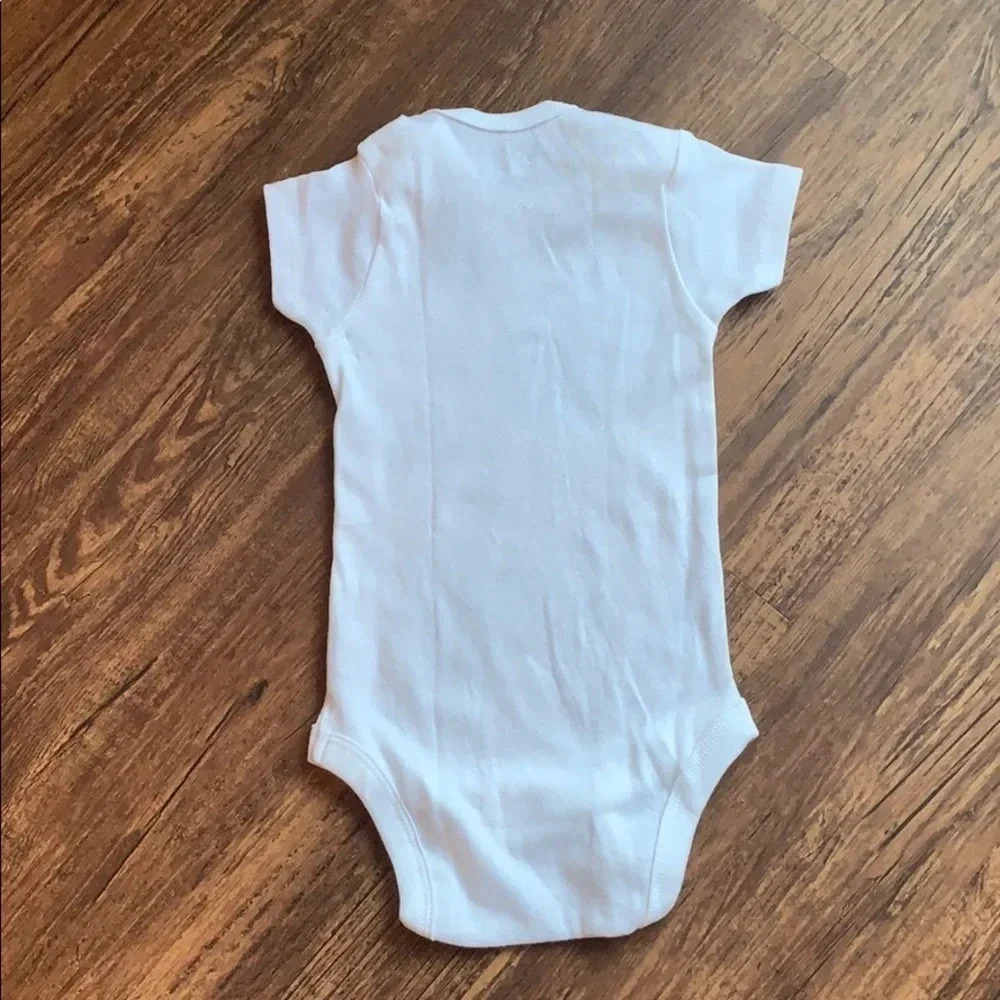 Gerber Graphic Onesie Bodysuit White MY BIG BROTHER IS A BOSTON TERRIER - Picture 2 of 6